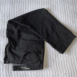 Men’s black stretch denim jeans. 44X30